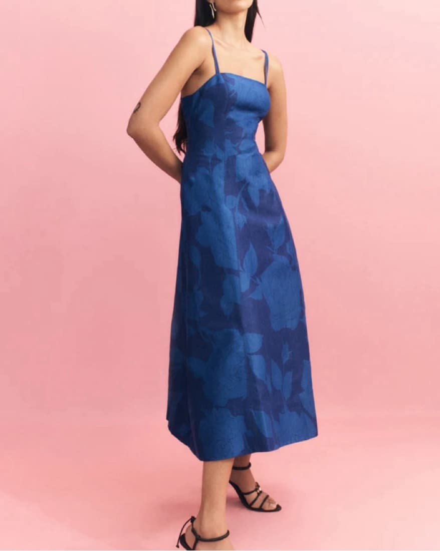 Aje - Belonging Flared midi Dress - Image 1