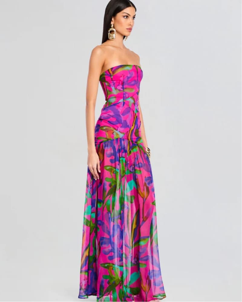 Retrofete Nicole Silk Chiffon Dress  - Image 4