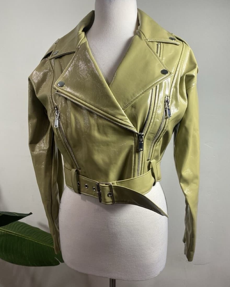 Patent Leather Jacket - Image 2