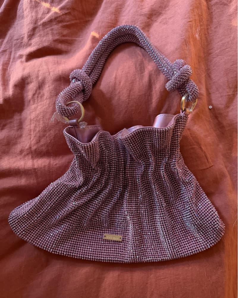Cult Gaia Bara Mini Rhinestone Handbag - Image 2