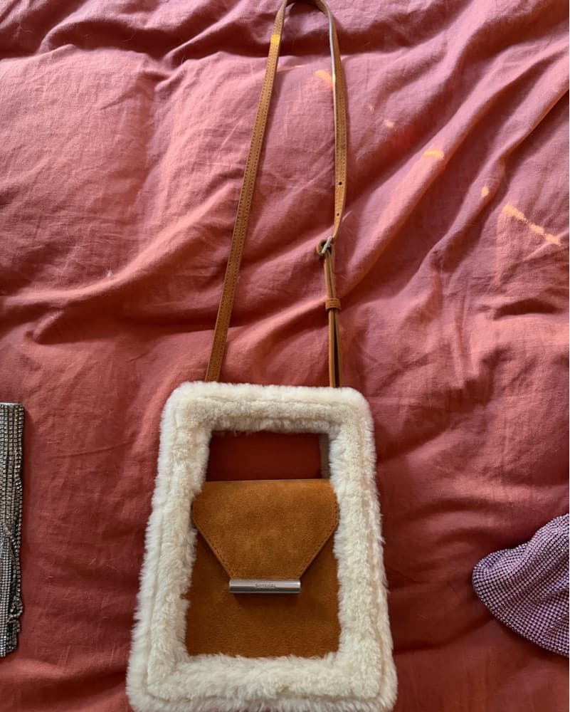 Simkhai Beau Mini Shearling Box Bag - Image 2