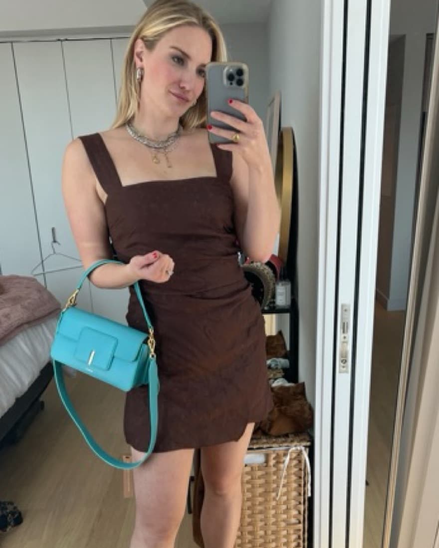 Reformation Brown Mini Dress - Image 1