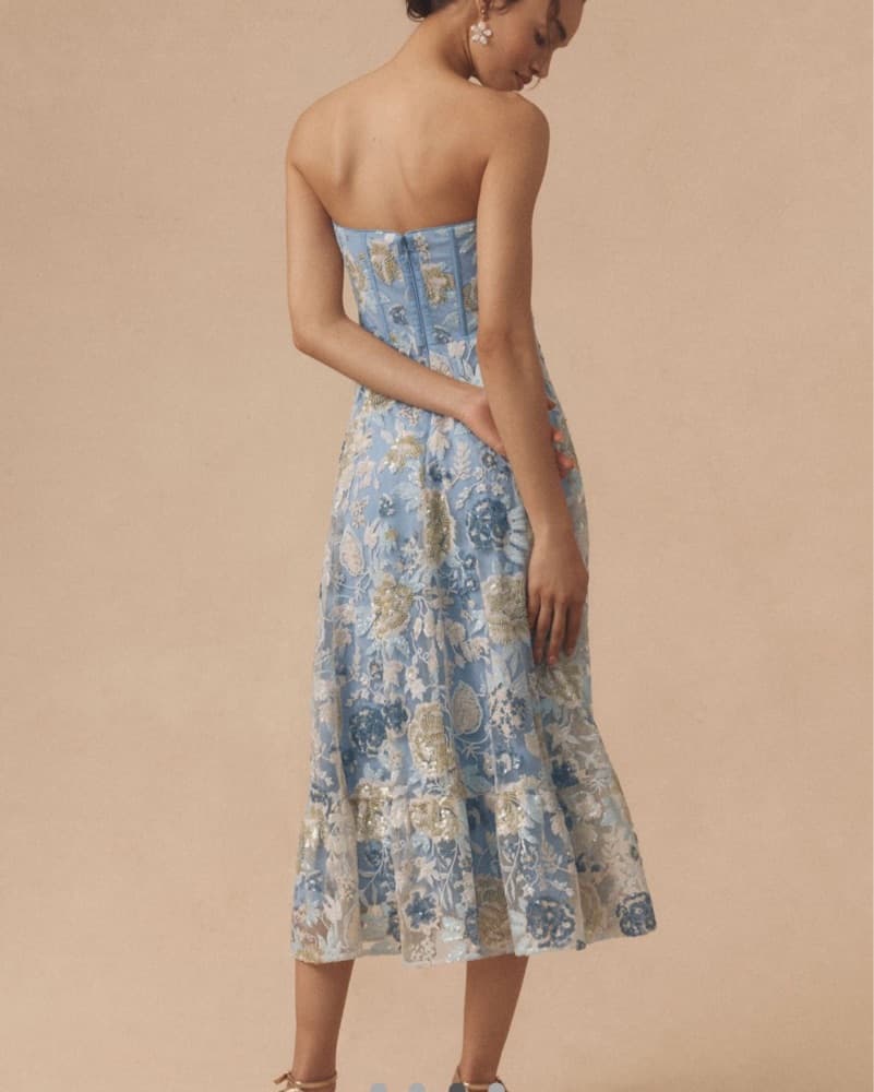 Carina Strapless Sequin Midi - Image 2