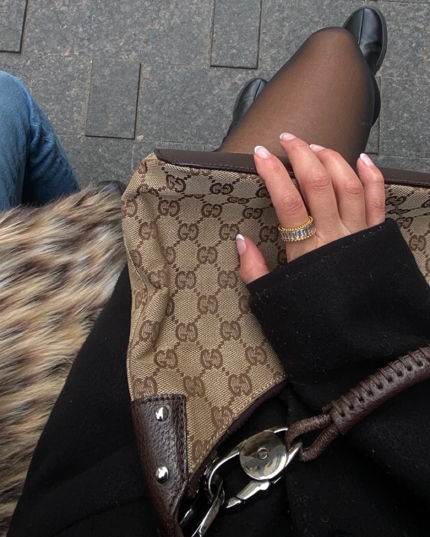 GG Canvas Classic Ring Gucci Shouldr Bag - Image 3