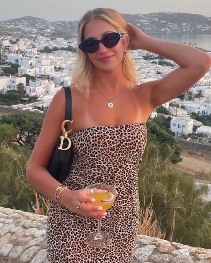Chic Leopard Print Slip Dress - Image 1