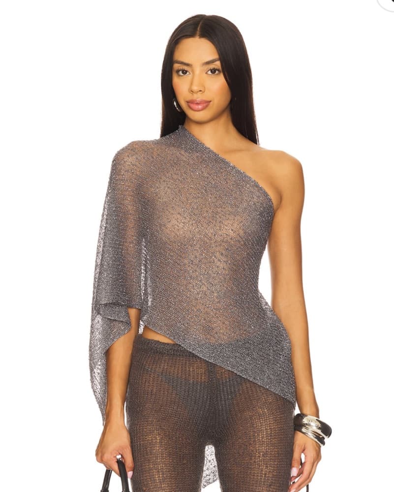 Infinity Multiway Knit Cape in Gunmetal - Image 4