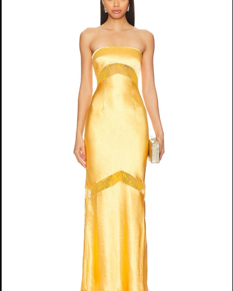 Revolve Yellow Maxi Dress - Image 1