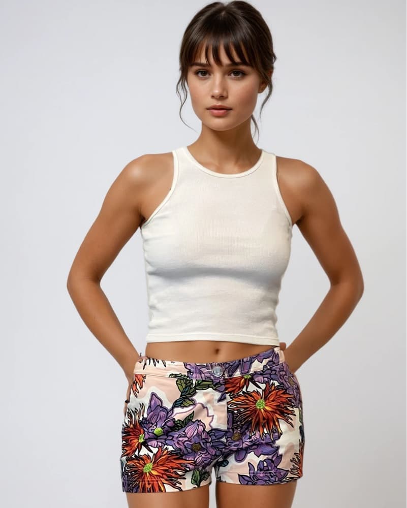 Blumarine Floral Shorts - Image 1