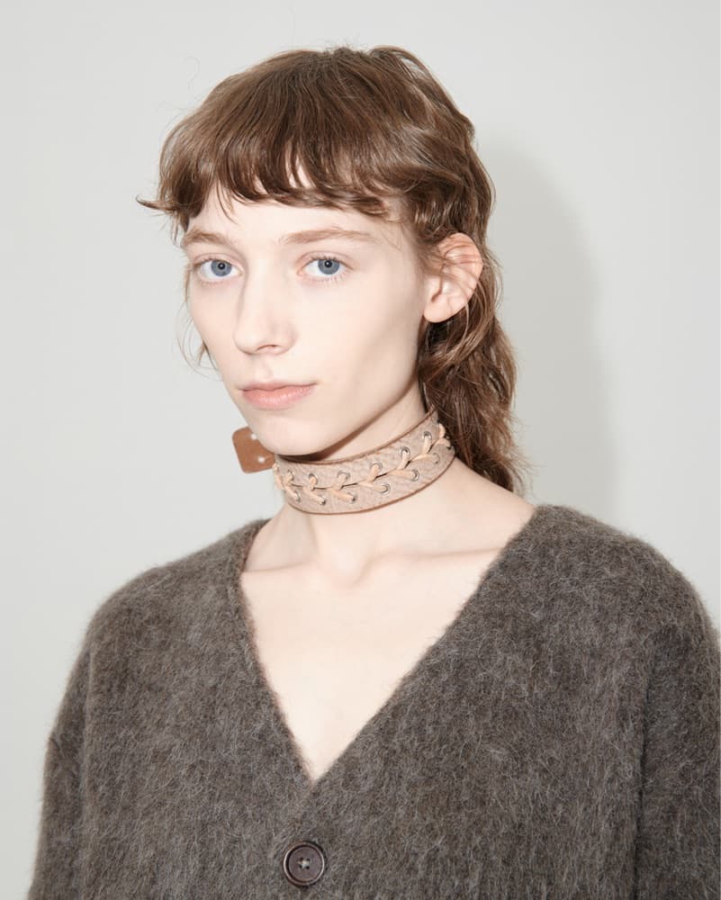 Tan Lace Up Choker - Image 3