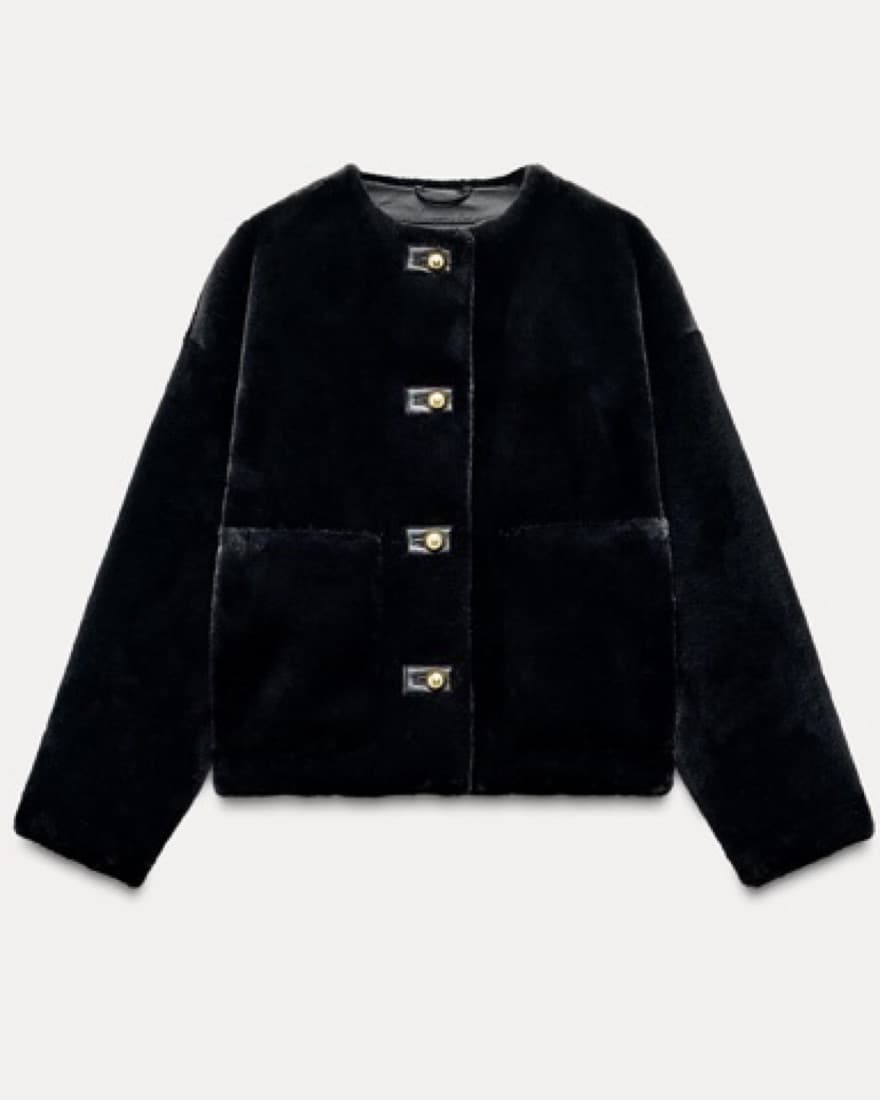 Zara Faux Fur Jacket  - Image 1