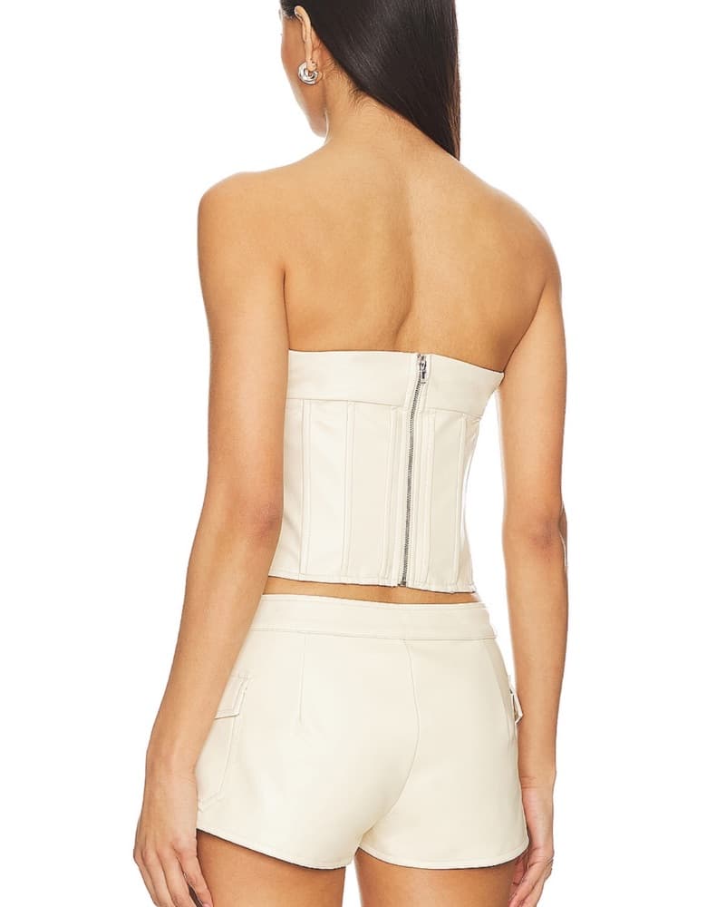 Cream Superdown Corset Top - Image 2