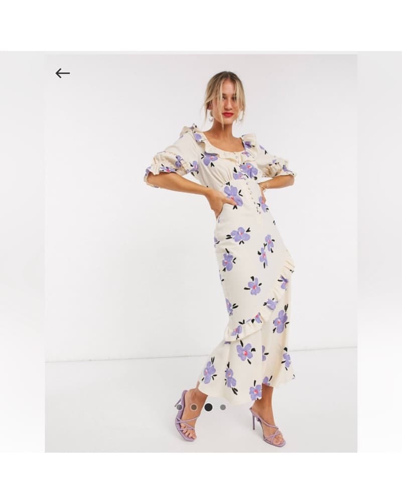 1930s Style Floral Midi Dress - Image 1