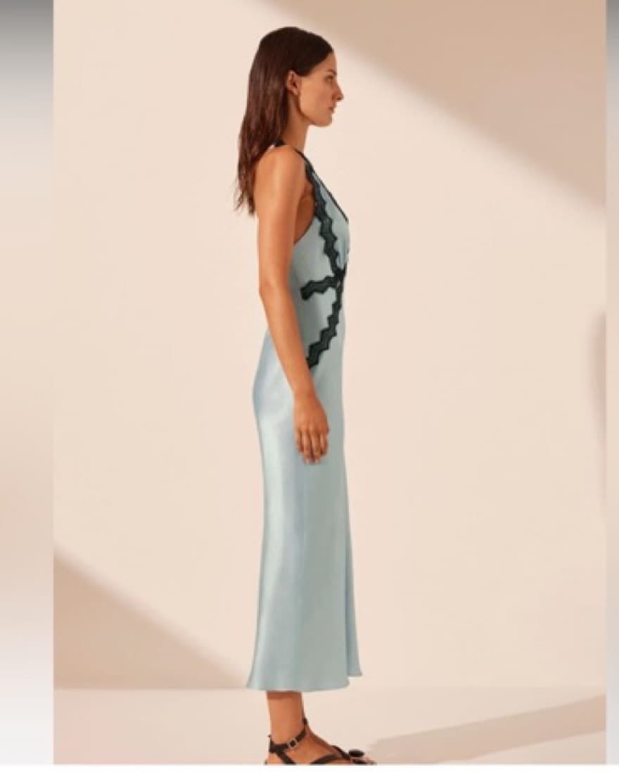 SHONA JOY CAMILLE LACE CROSS BACK MIDI  - Image 2