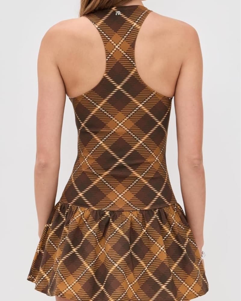 Miaou Alice Dress Chocolate Plaid - Image 3