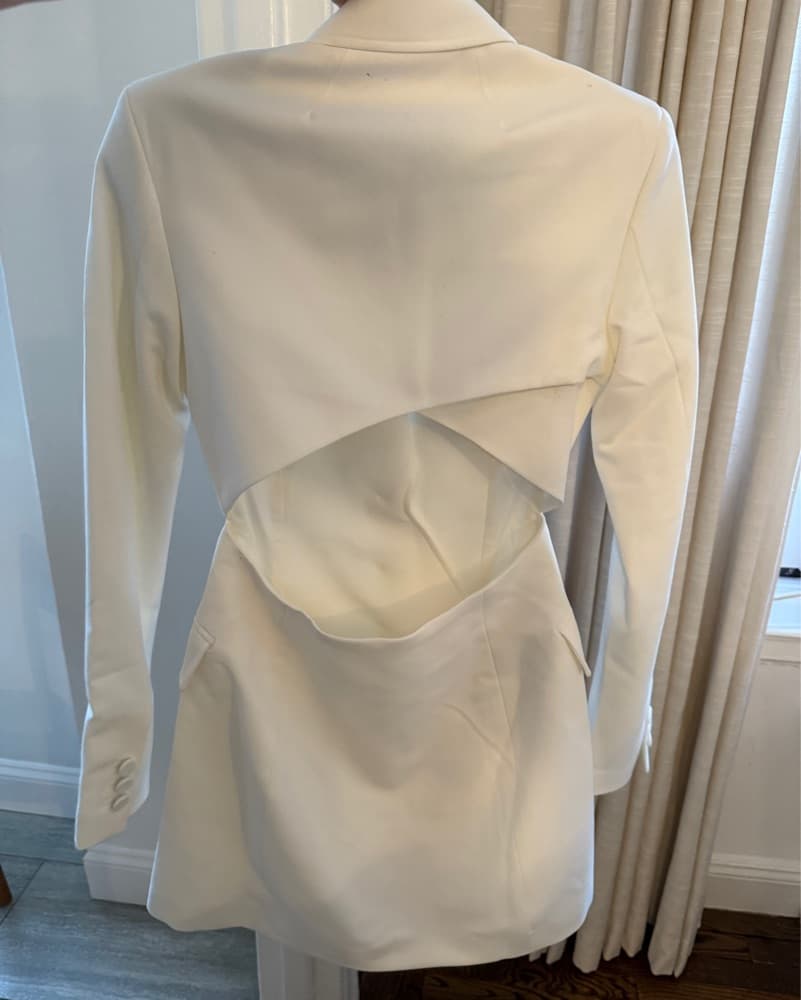 ALC Carlyle Cut Out Blazer White 0 - Image 6
