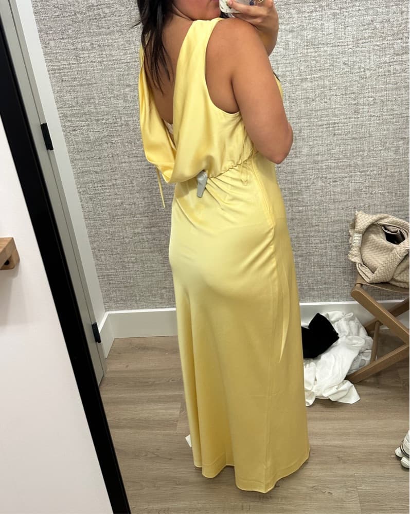 Abercrombie Yellow Formal Dress - Image 4