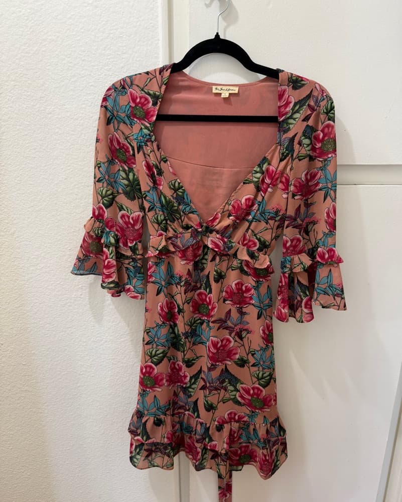Vibrant Floral Printed Dress  - Image 1