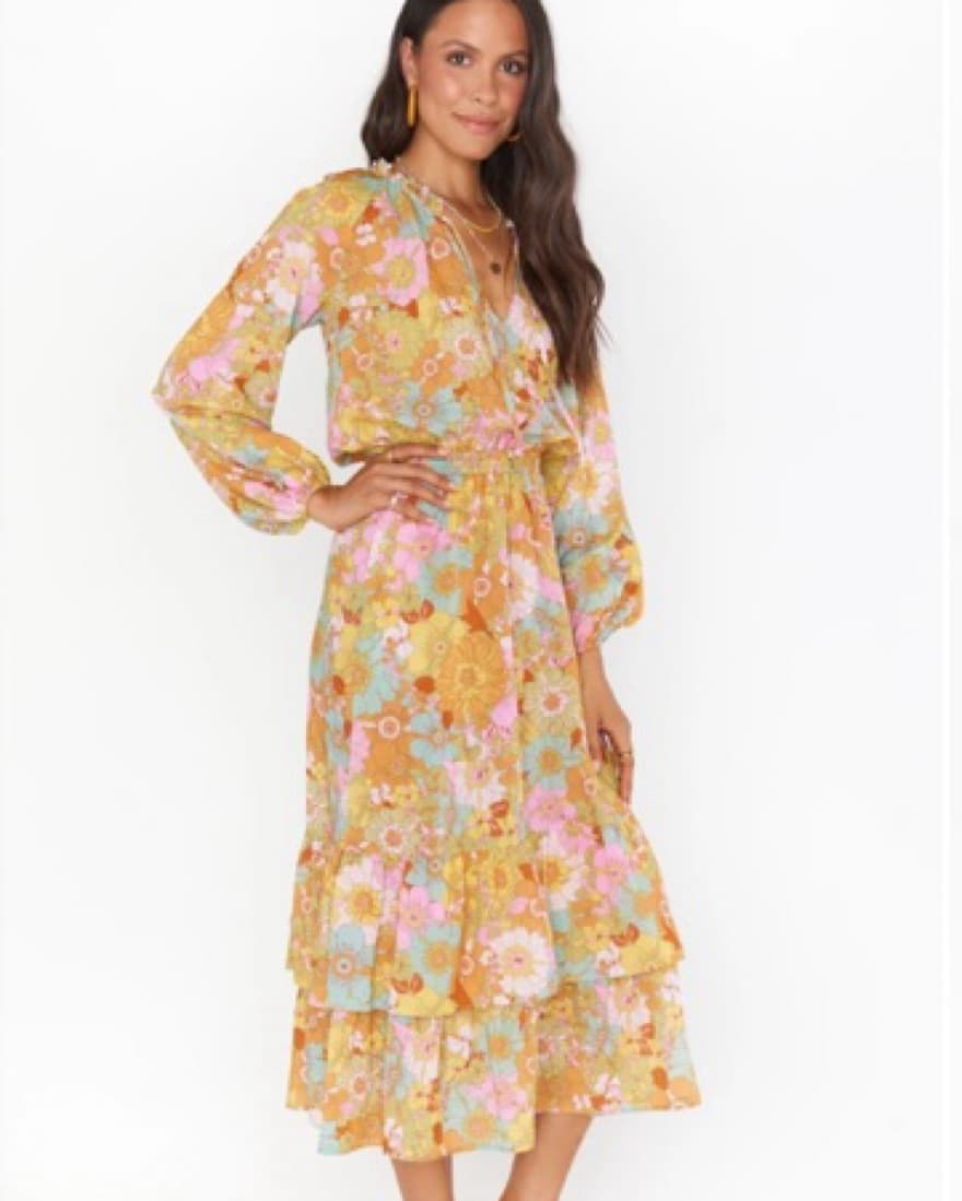 Show Me Your Mumu Cait Midi Dress Groovy - Image 1