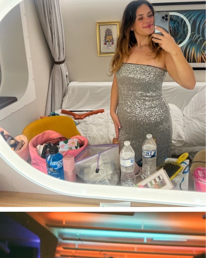 Sparkling Silver Sequin Midi Dress - Image 3