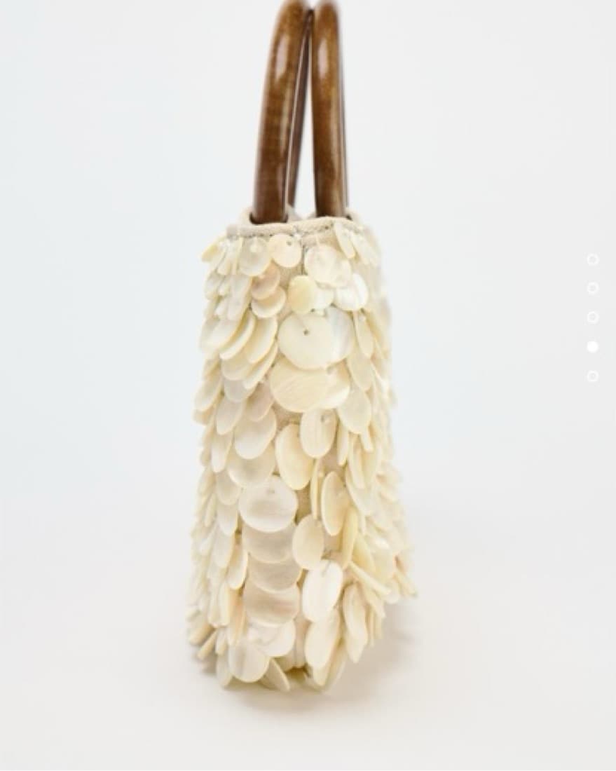Zara Faux Mother Of Pearl Applique Bag - Image 4