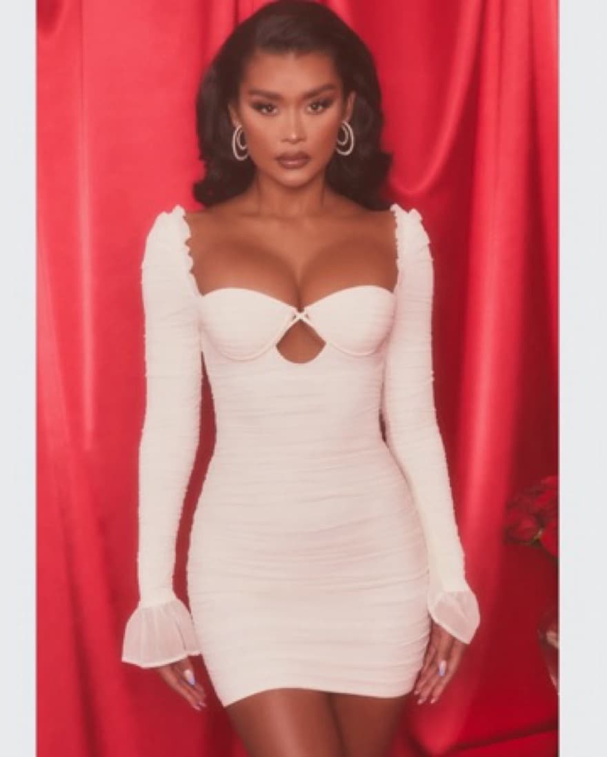 Oh Polly Corset Long Sleeve Dress - Image 1