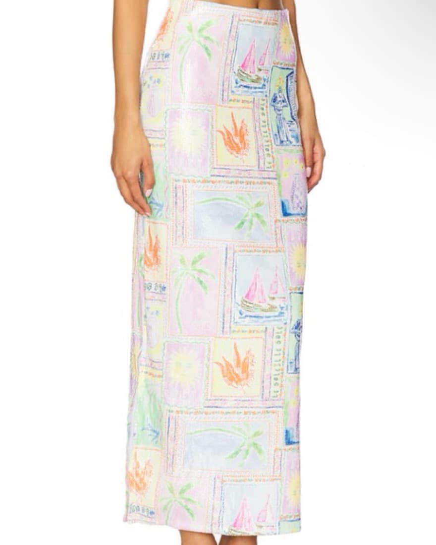 Sunlight Midi Skirt in Summer Soleil - Image 2
