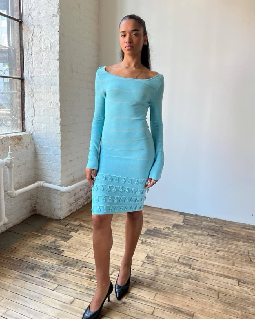 Christian Dior Longsleeve Knit Dress - Image 4