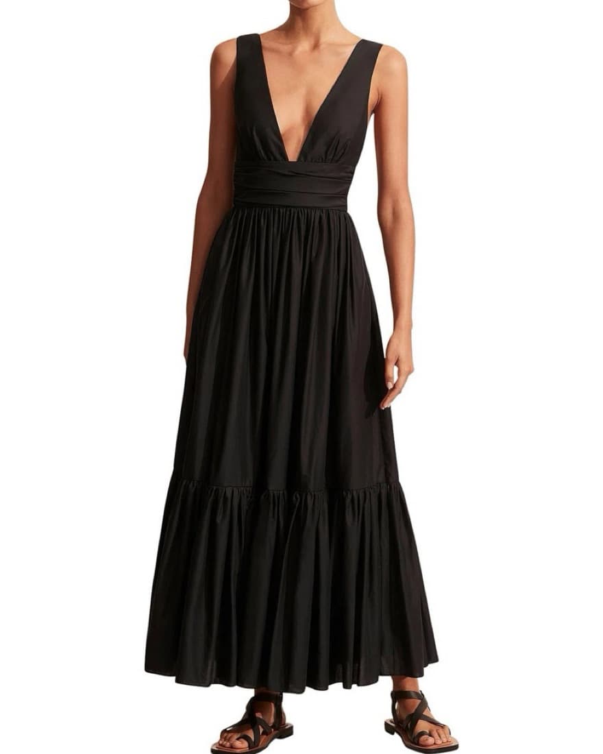 Matteau Black Maxi Dress - Image 1