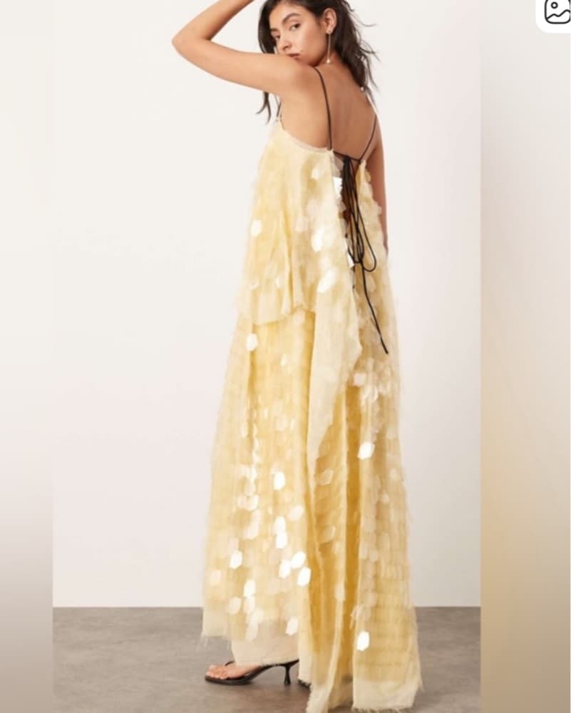 silk and lace dress Just Like in the Movies Ivory Satin Slip Midi Hidden back zipper with tag::S26NEWHUES Cowboy Caviar With Italian Women's size:4