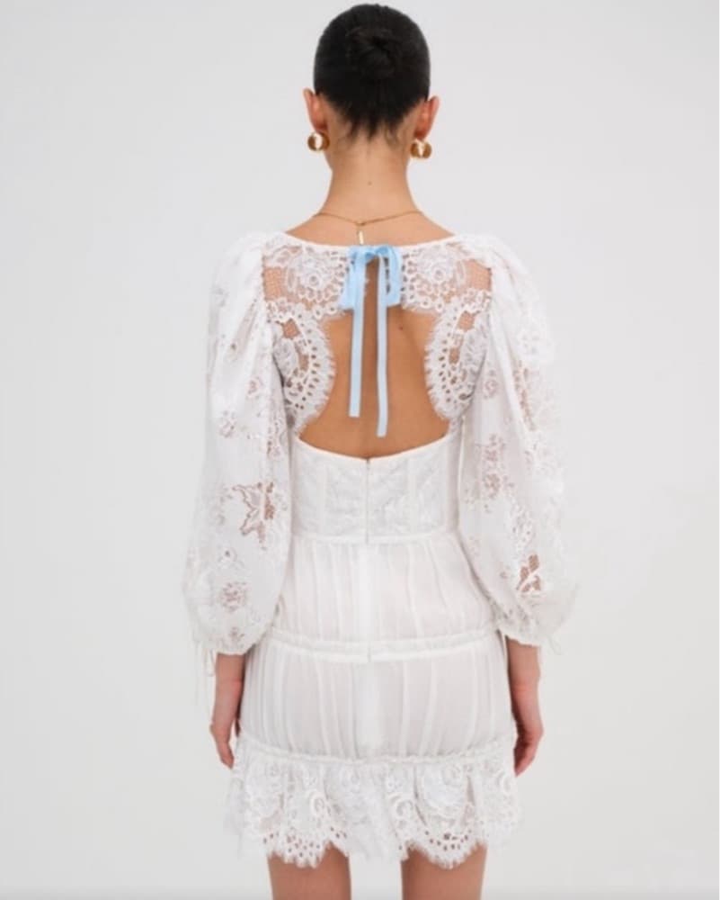 White For Love & Lemons Mini Dress - Image 2