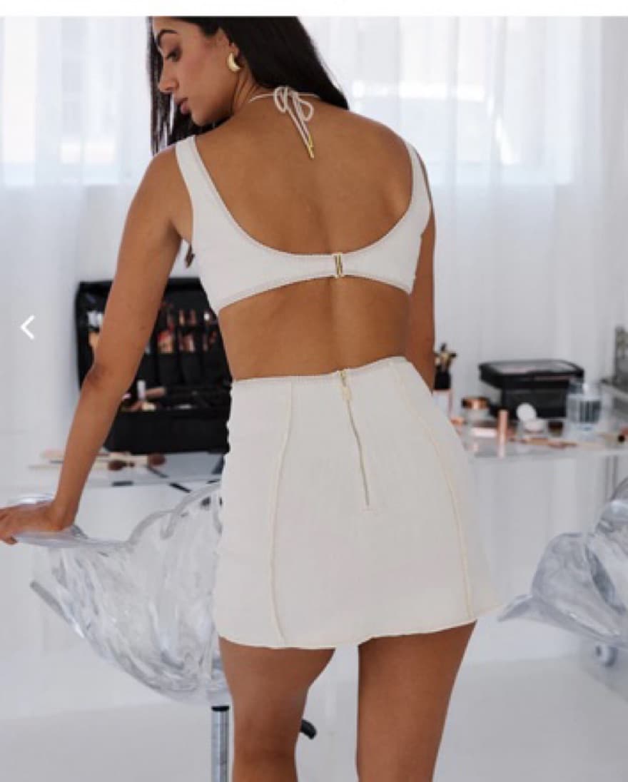 Adriana Dress In Pearl  - Image 3