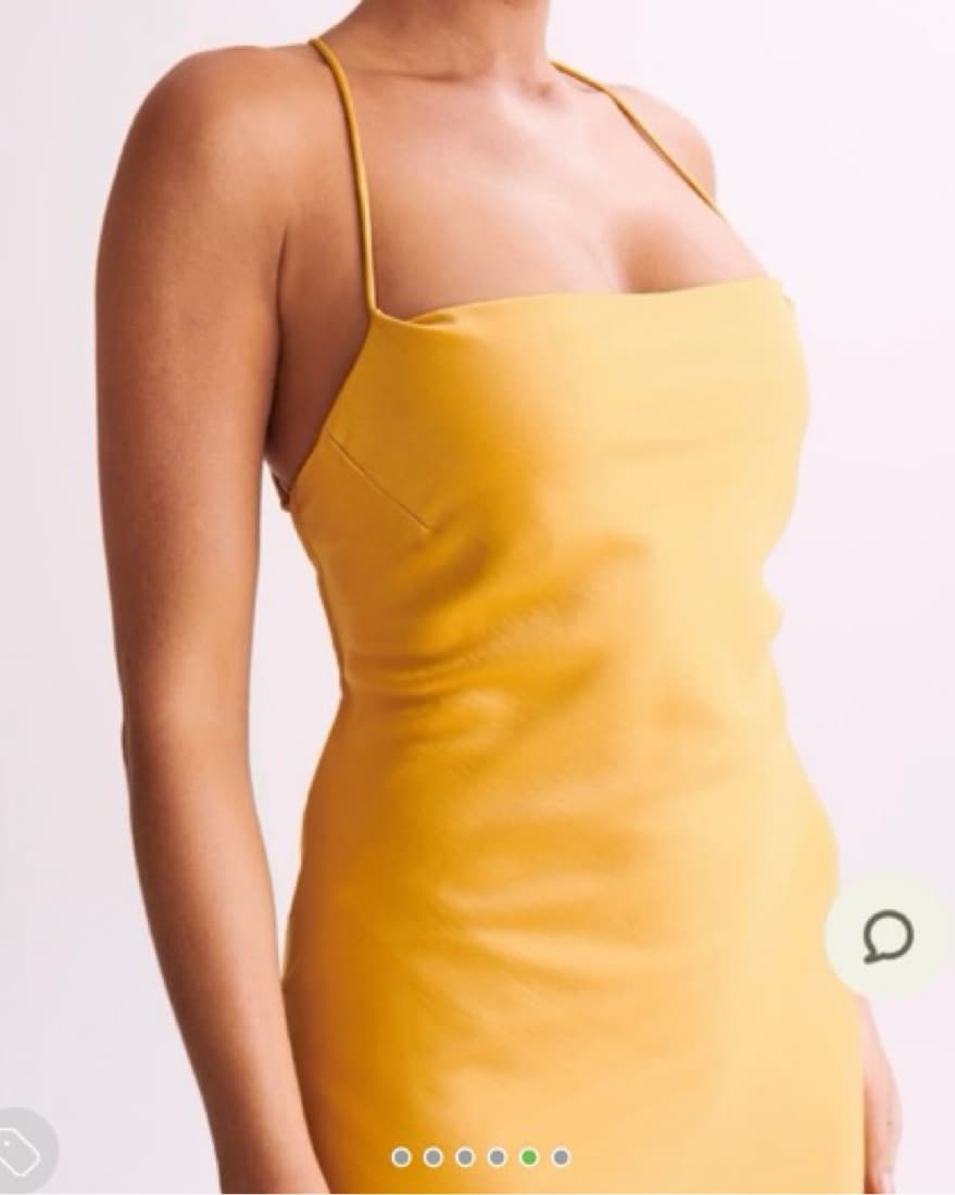 Meshki Straight Neck Sip Dress - Image 4