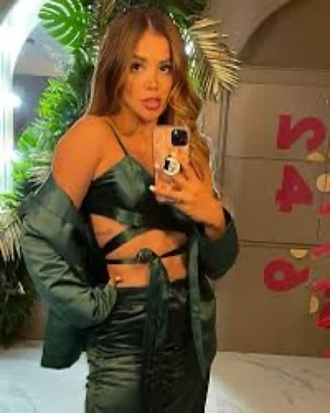 Dark Green Strappy Tie Pant Set - Image 1