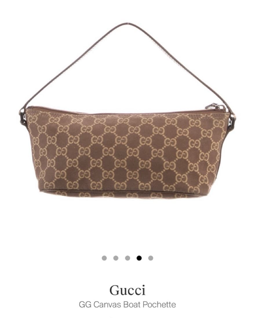 Gucci Canvas Boat Pochette Bag  - Image 4