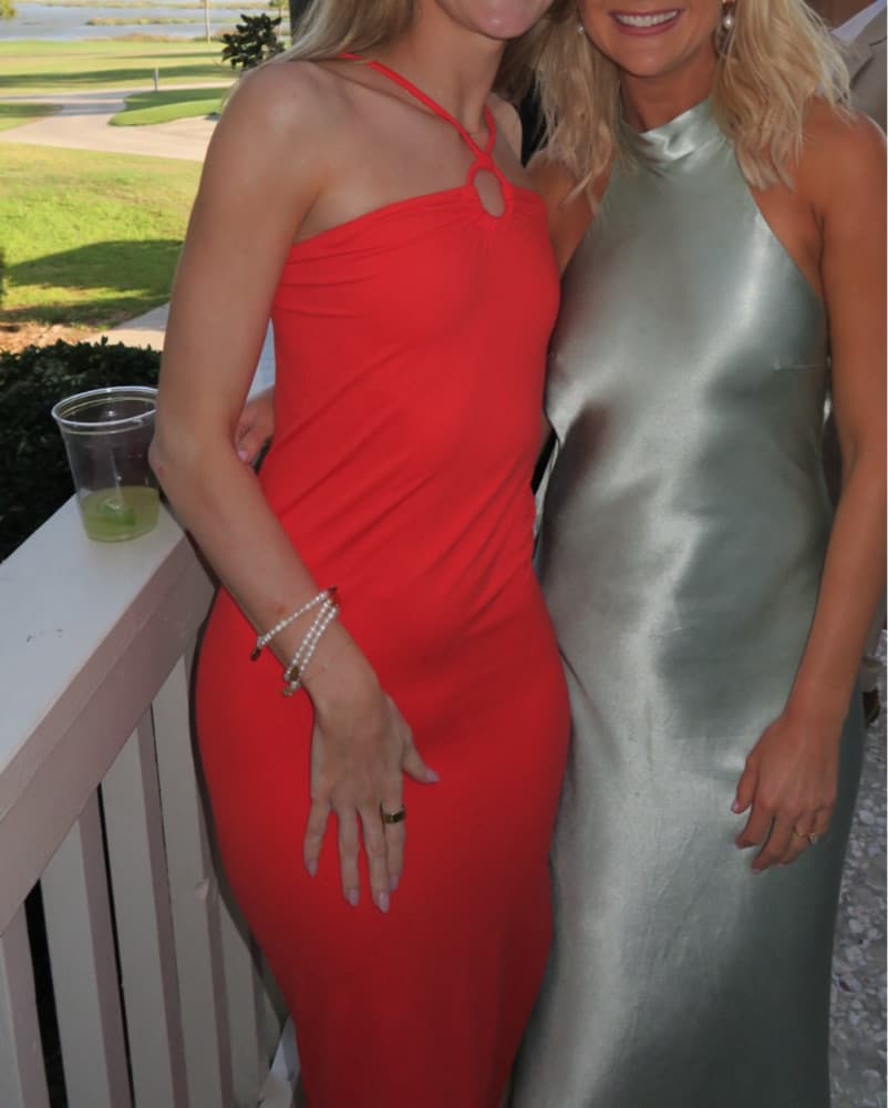 Glamorous Orange Bodycon Dress - Image 1