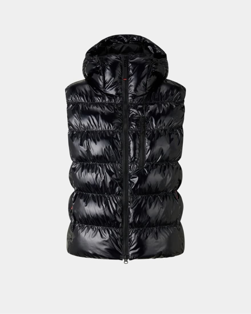 Bogner Black Naima Quilted Waiscoat - Image 3