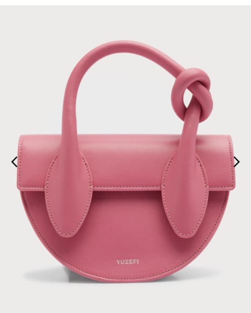 Yuzefi Pink Pretzel  Bag (With Chain) - Image 1