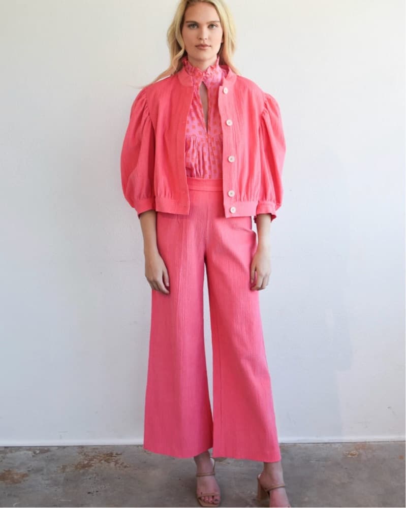 Never A Wallflower Pink Corduroy Pantset - Image 5
