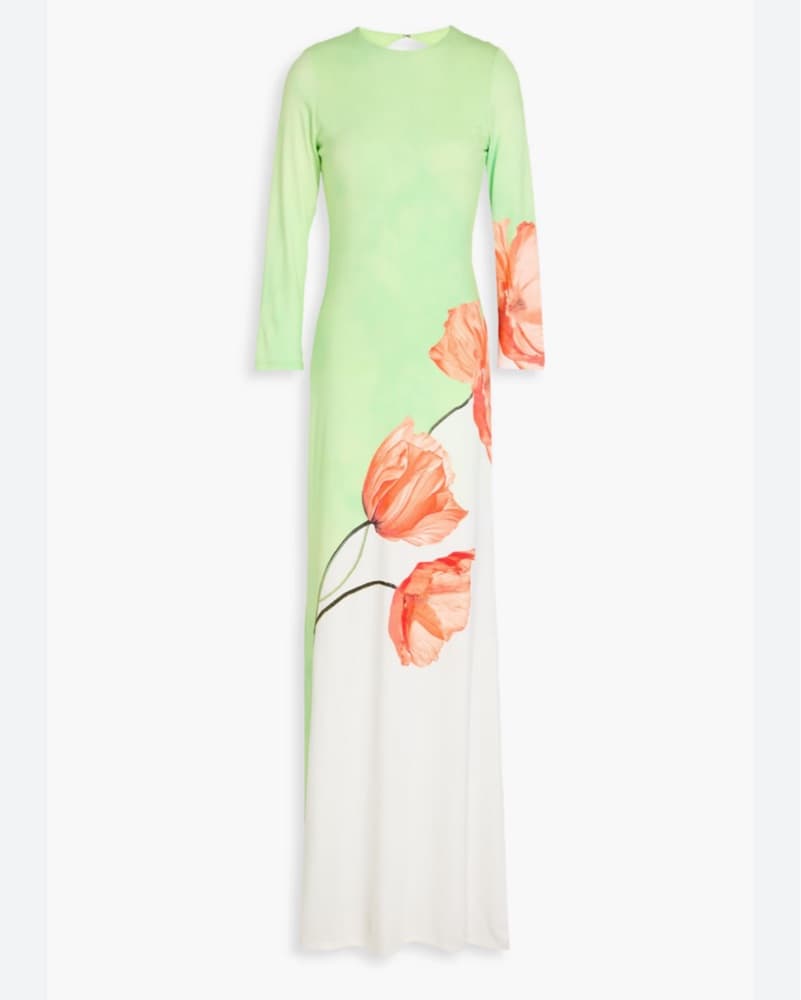 Alice And Olivia Delora Open Back Maxi - Image 1