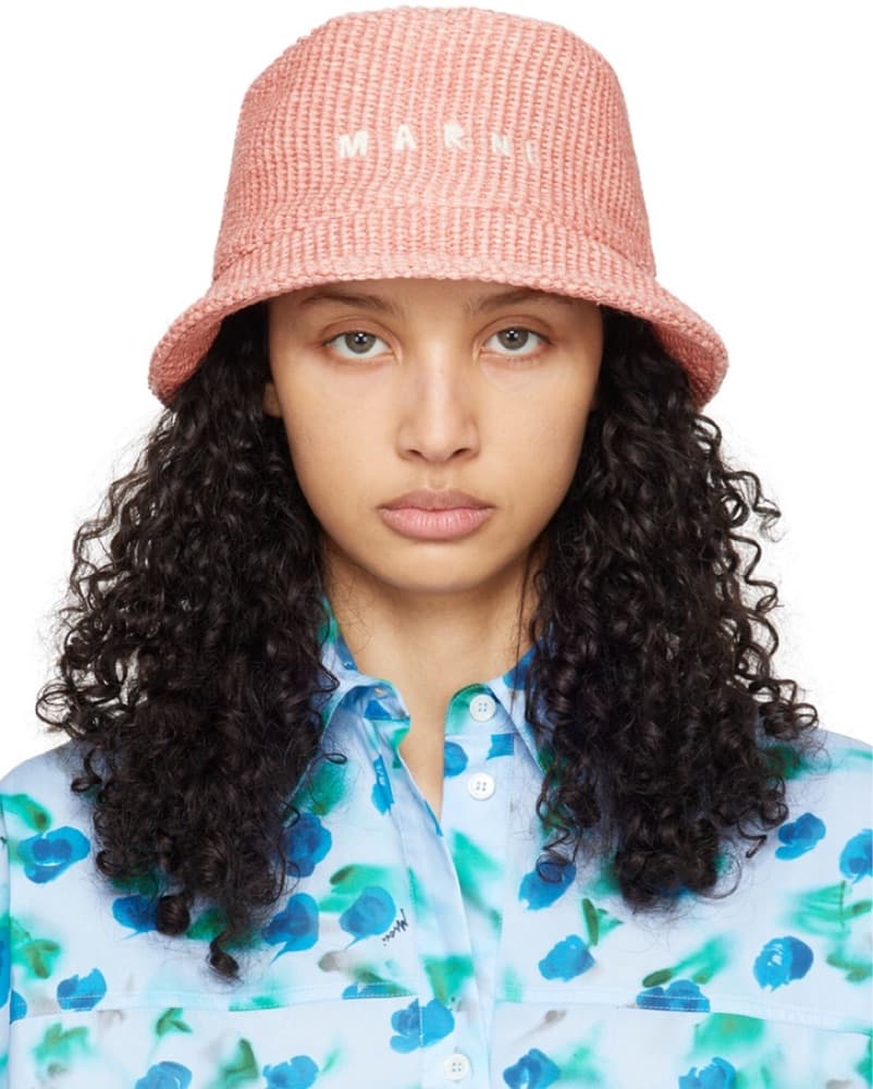 Marni Pink Beach Bucket Hat  - Image 2