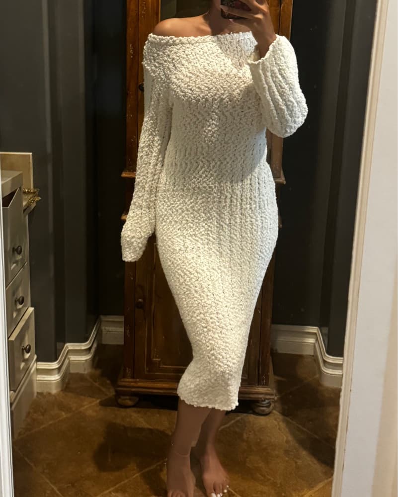 H&M Cozy Chic Knit Midi Dress - Image 3