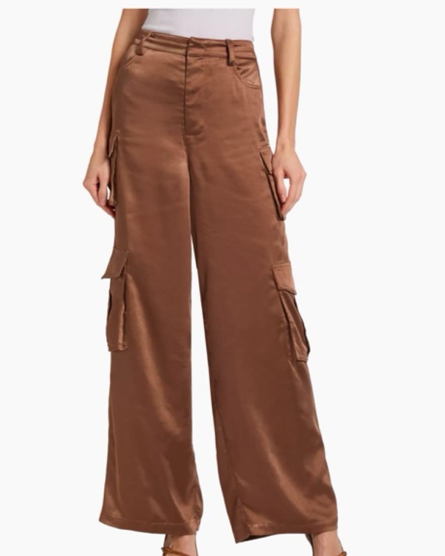 Favorite Daughter Satin Cargo Pants - Image 3