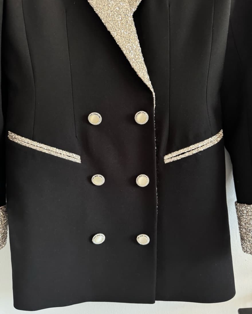 Mach & Mach Sequin Blazer Dress - Image 3