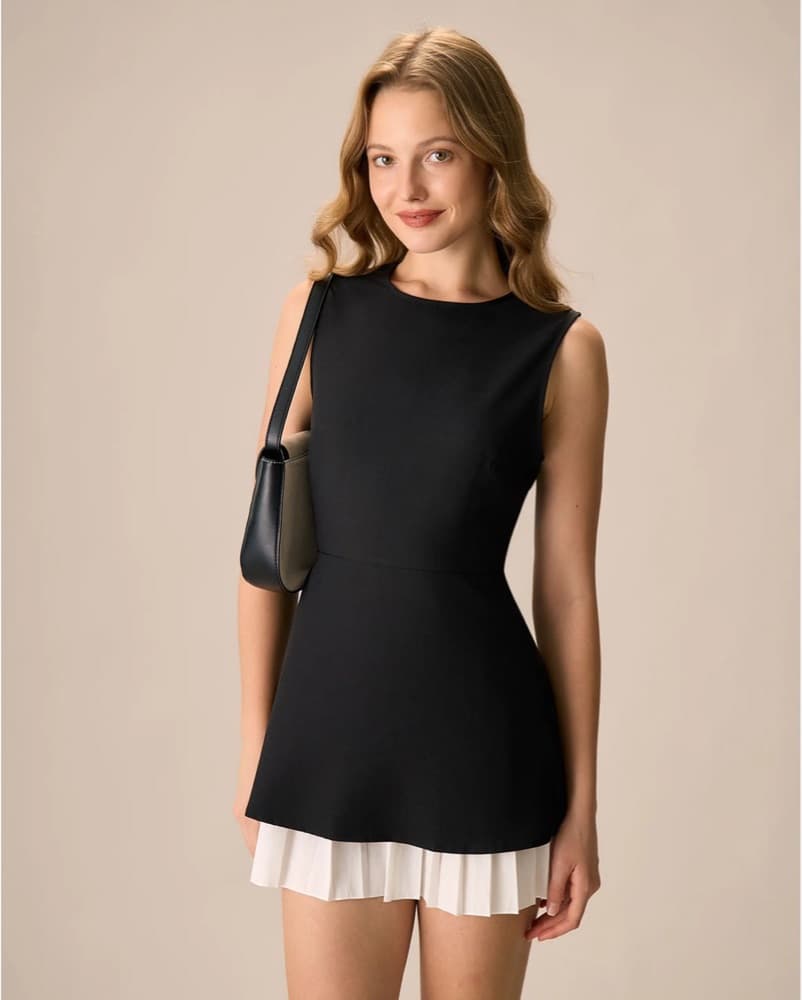 Black Commense Mini Dress - Image 4
