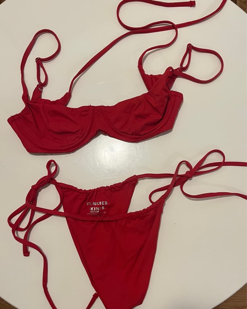 Frankies Bikinis - True Red Bikini Top - Image 4