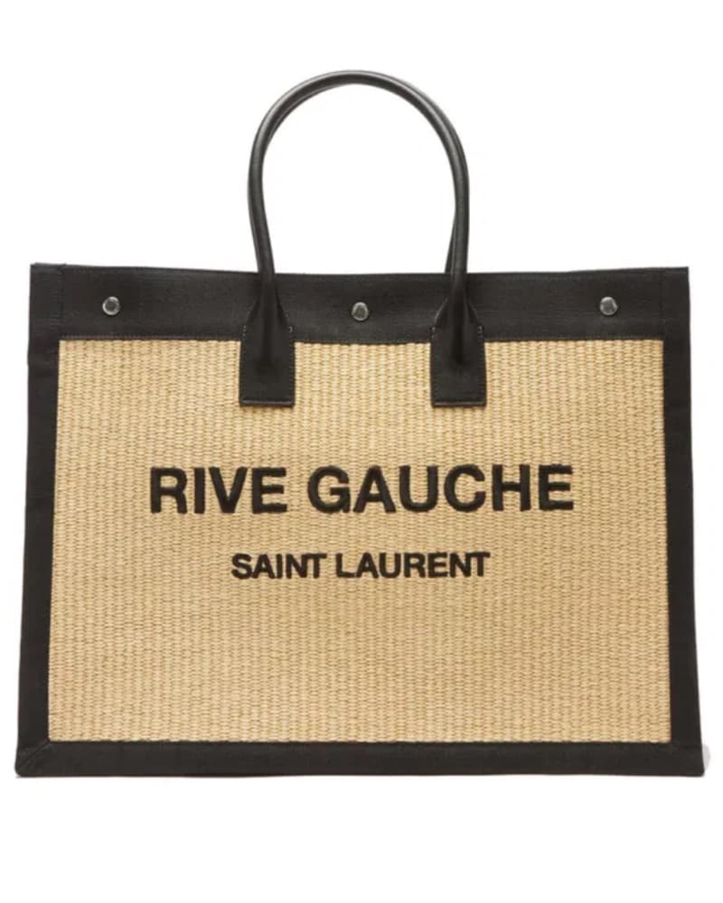 Saint Laurent Rive Gauche Raffia Bag - Image 2