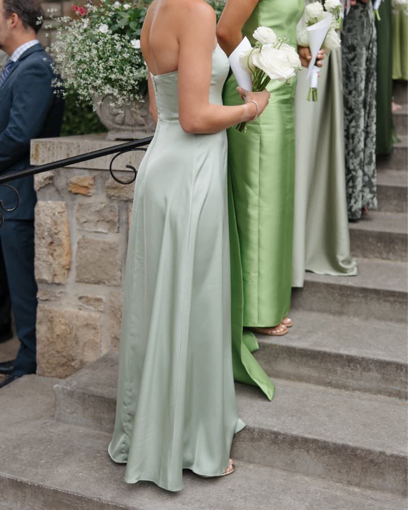 Green Bridesmaid Dress - Image 1