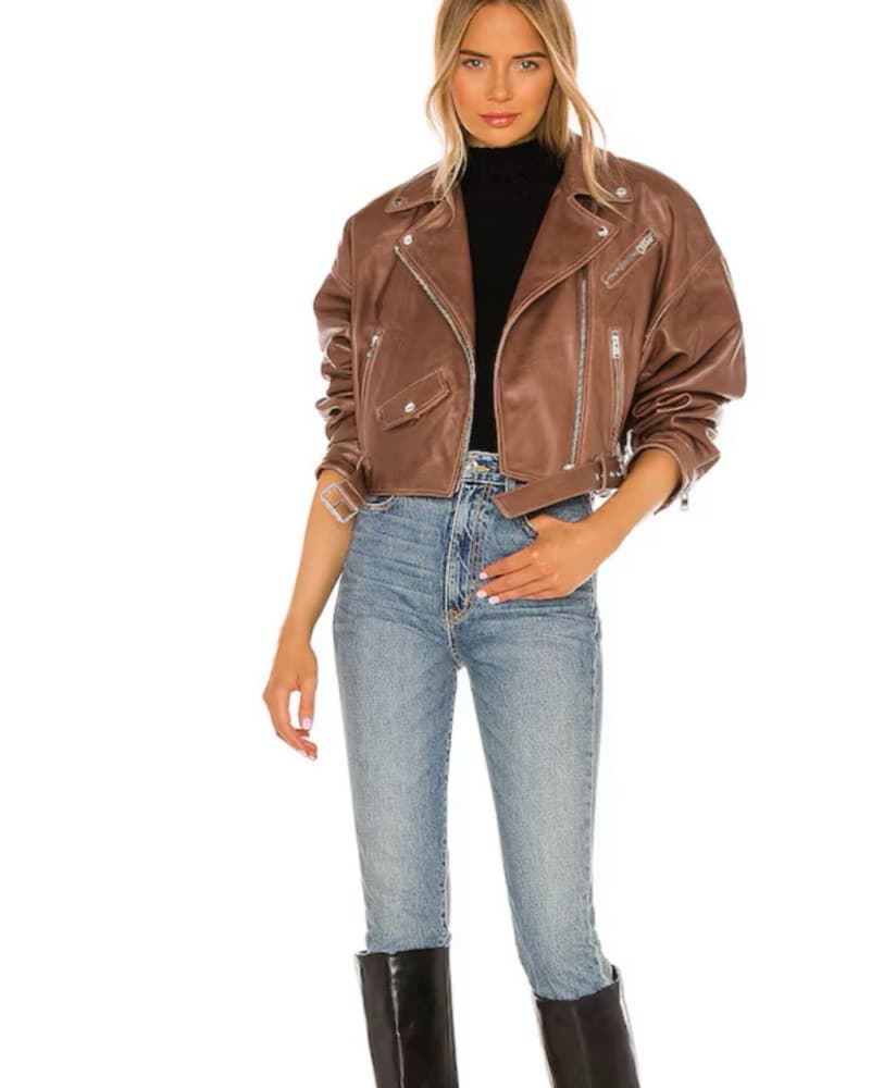 Lamarque Dylan Jacket In Tan - Image 2