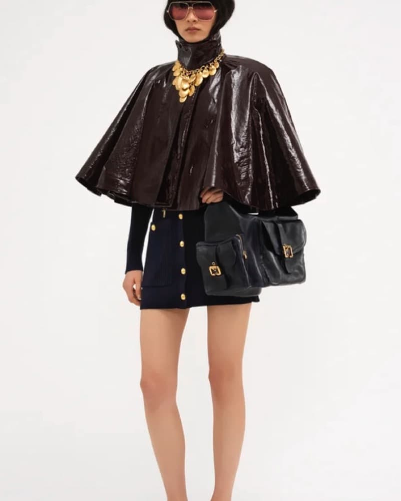 Chloe Lacquered Capelet - Image 4