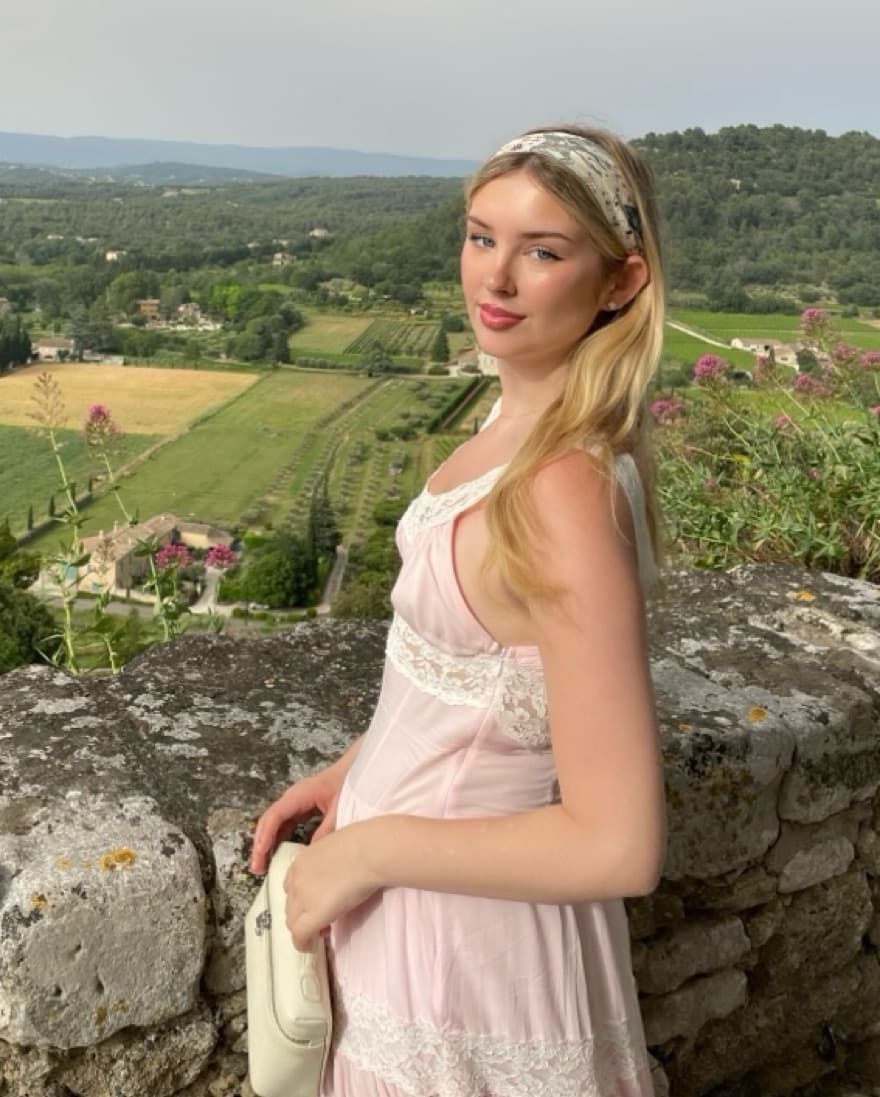 Light Pink Lace Detail Sundress - Image 3